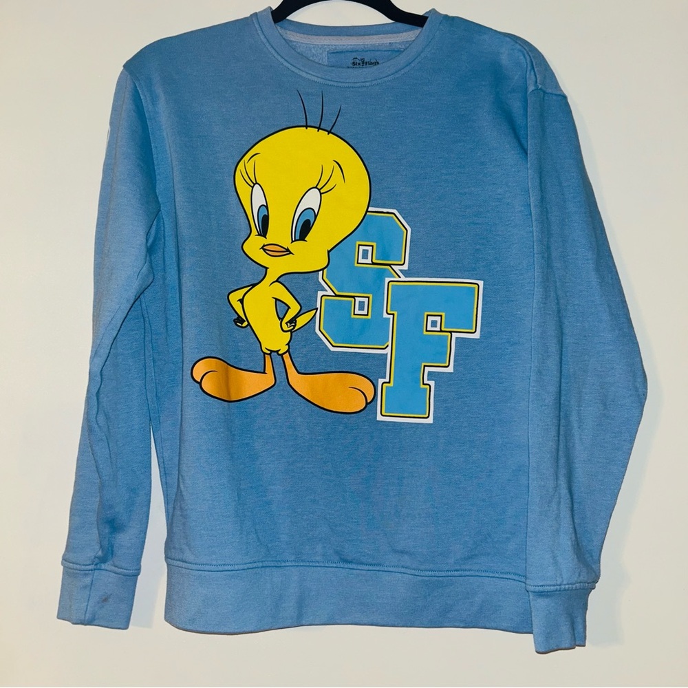 Warner Bros. Blue Tweety Bird Crewneck Sweater- Vintage
